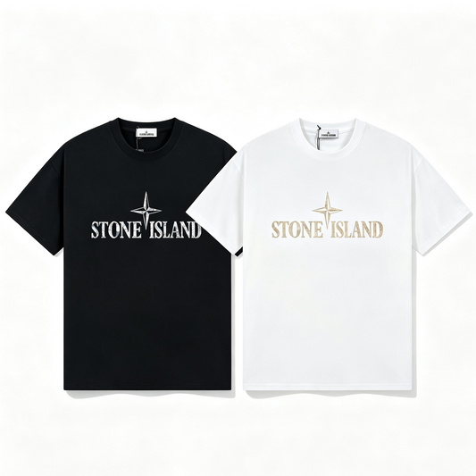 ST0NE lSLAND Pure Cotton T-Shirt #39