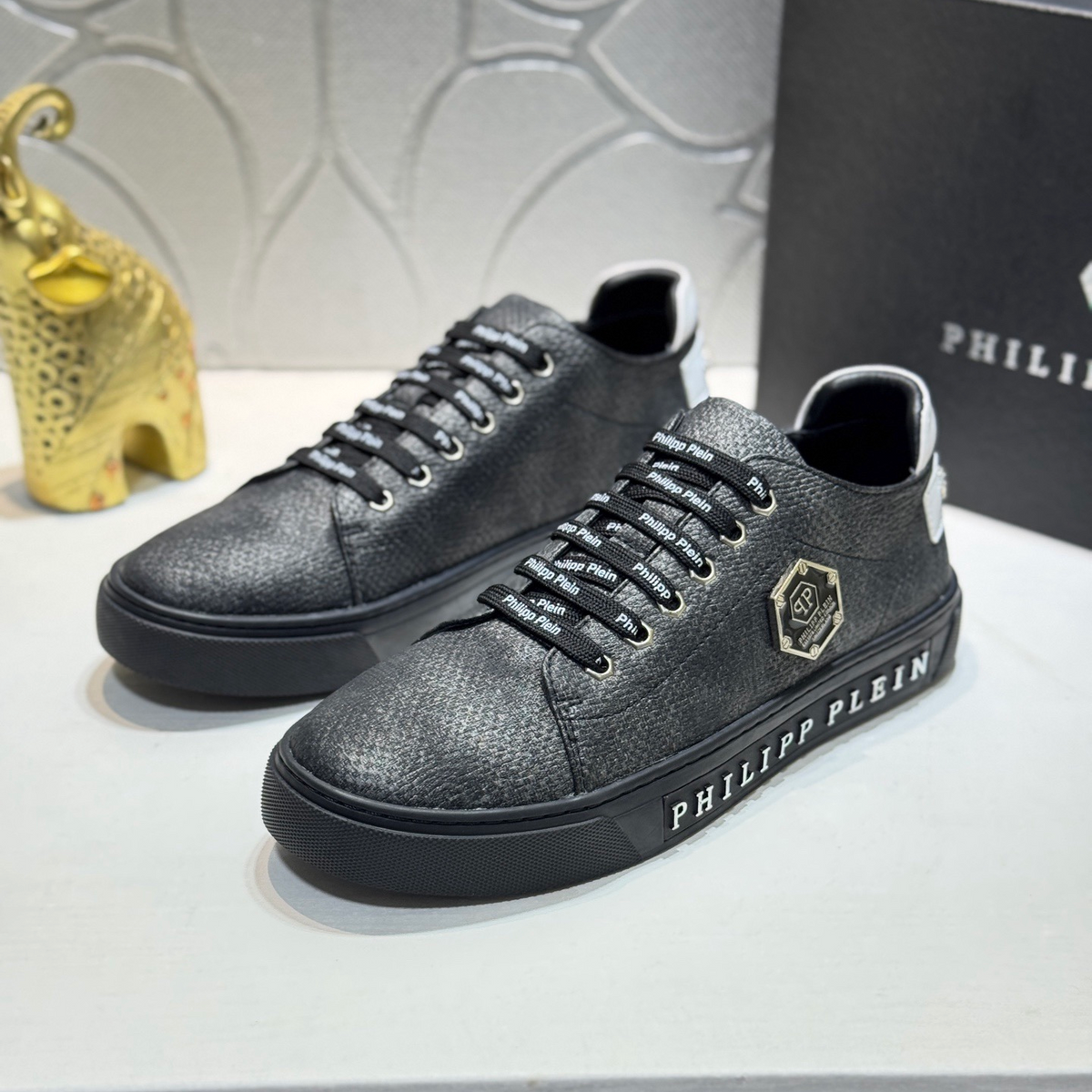 PP Men's Letter-Embellished Sneakers #1100