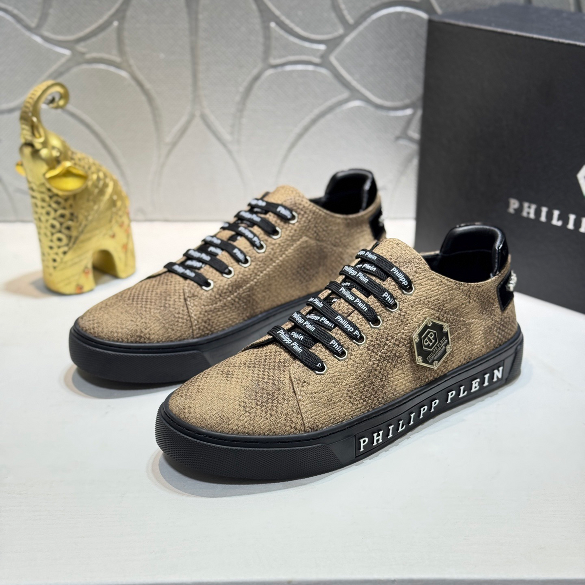 PP Men's Letter-Embellished Sneakers #1100
