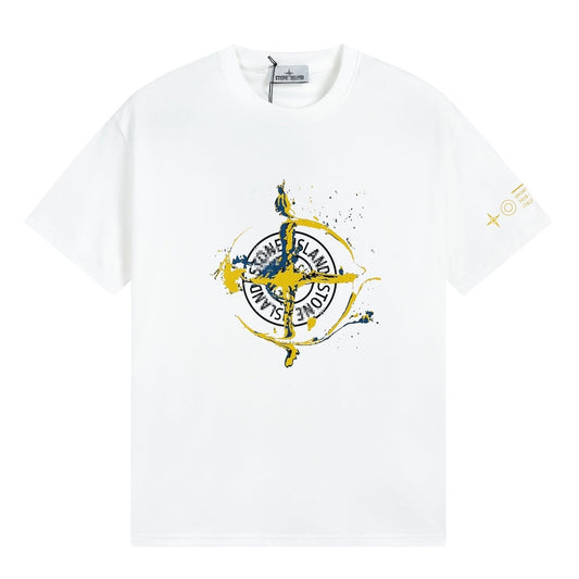 ST0NE lSLAND Pure Cotton T-Shirt #28