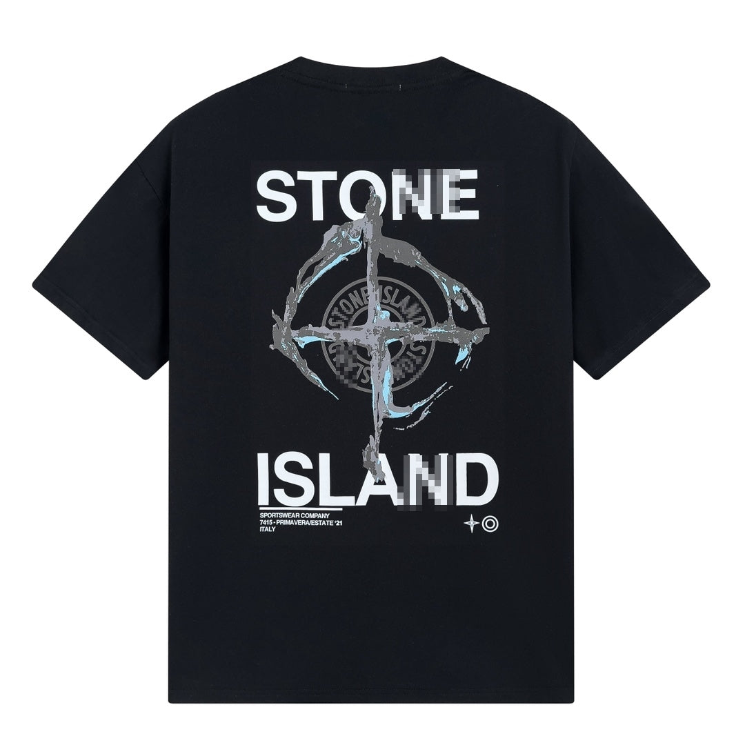 ST0NE lSLAND Pure Cotton T-Shirt #34