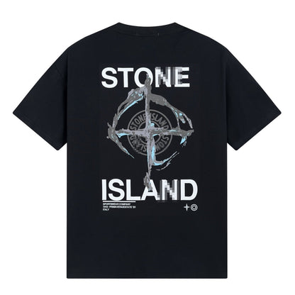 ST0NE lSLAND Pure Cotton T-Shirt #34