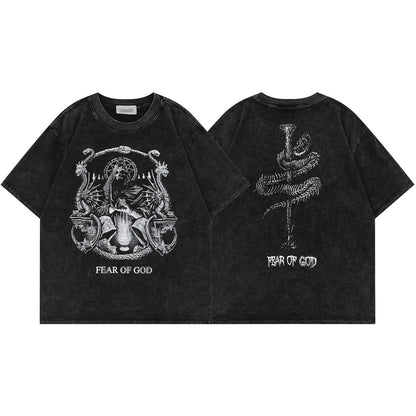 F0G-Devil's Staff Print T-shirt