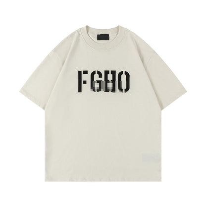 F0G-Letter Printing T-shirt#4