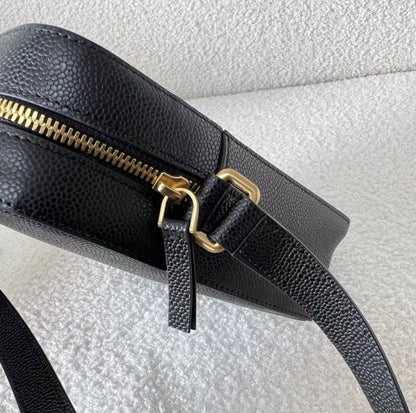 Premium Leather Camera Bag - Compact Crossbody Style 15CM