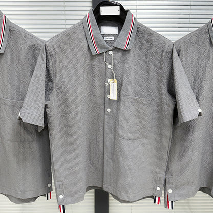 4-Bar Short sleeved shirt#1120