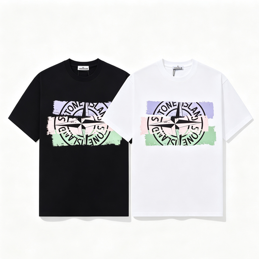 ST0NE lSLAND Pure Cotton T-Shirt #52