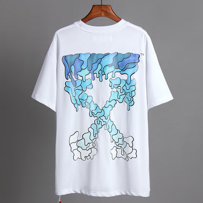 OFF-Whlte Arrow Logo Cotton T-shirt