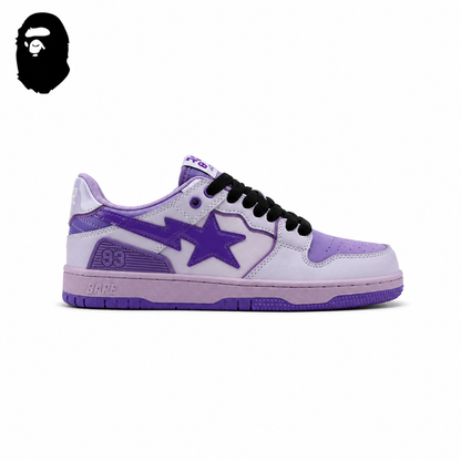 BAPE STA Low-Top Sneakers - Lavender/Purple