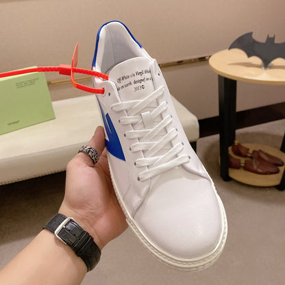 OFF-Whlte genuine leather sneakers#30