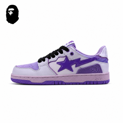 BAPE STA Low-Top Sneakers - Purple/White
