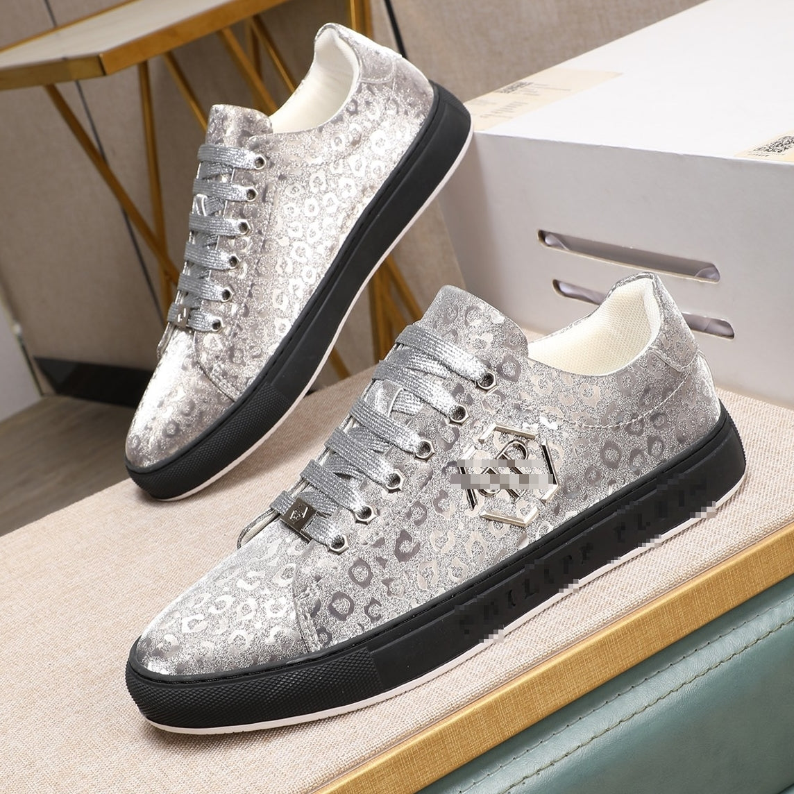 PP men's new lettering sneakers#12