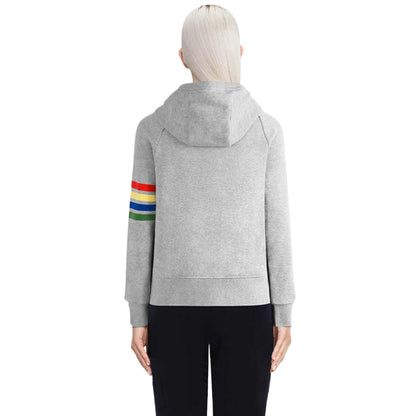 4-Bar Rainbow Stripes Hoodies