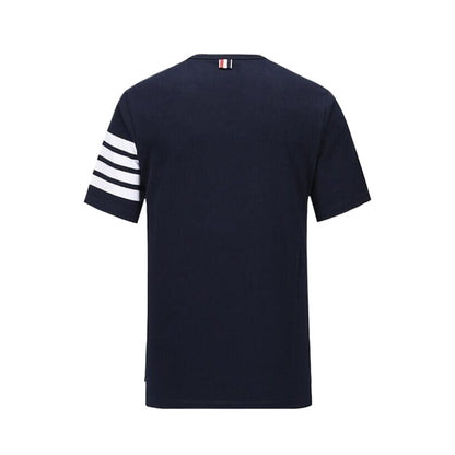 4-Bar puppy embroidery T-shirt