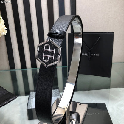 PP Leather Logo Belt#3