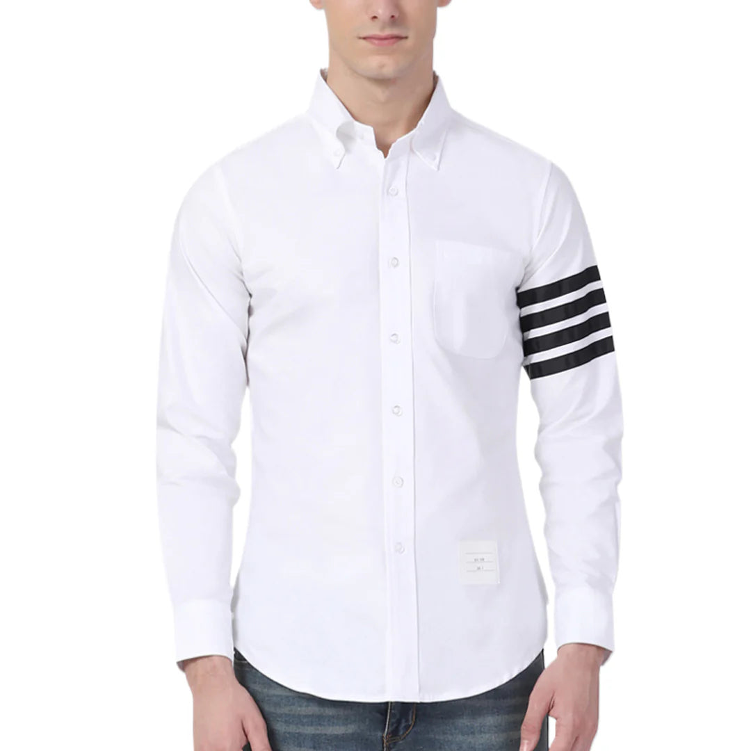 4-Bar Casual Oxford Shirt