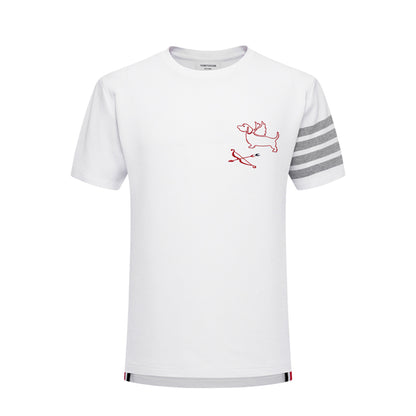 4-Bar Puppy Embroidery T-shirt