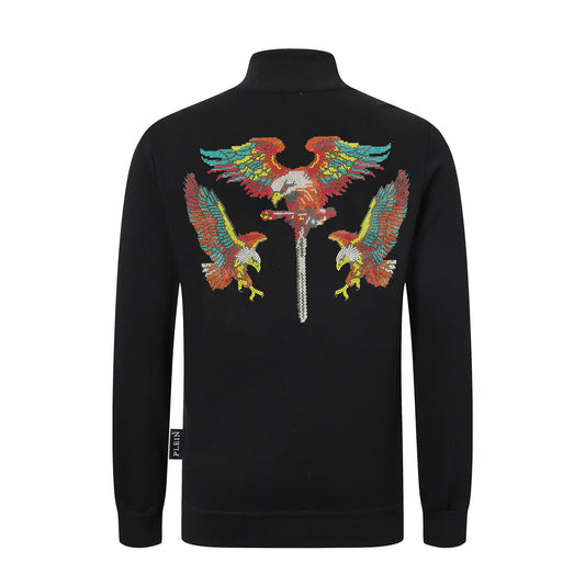 PP Stand collar sweatshirt jacket #11