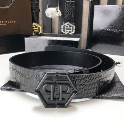PP Leather Logo Belt#15