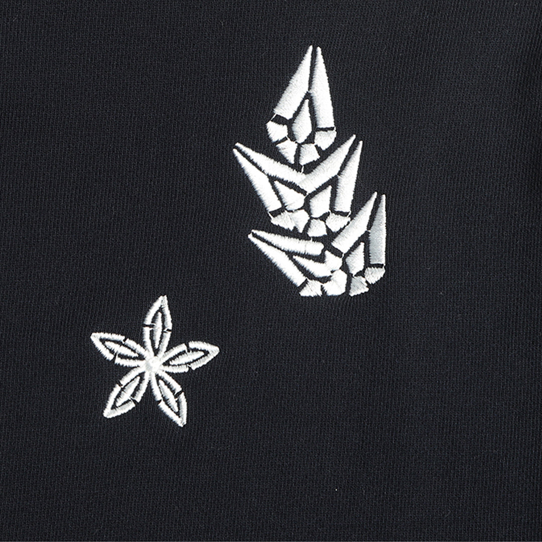 4-Bar embroidery Hoodies
