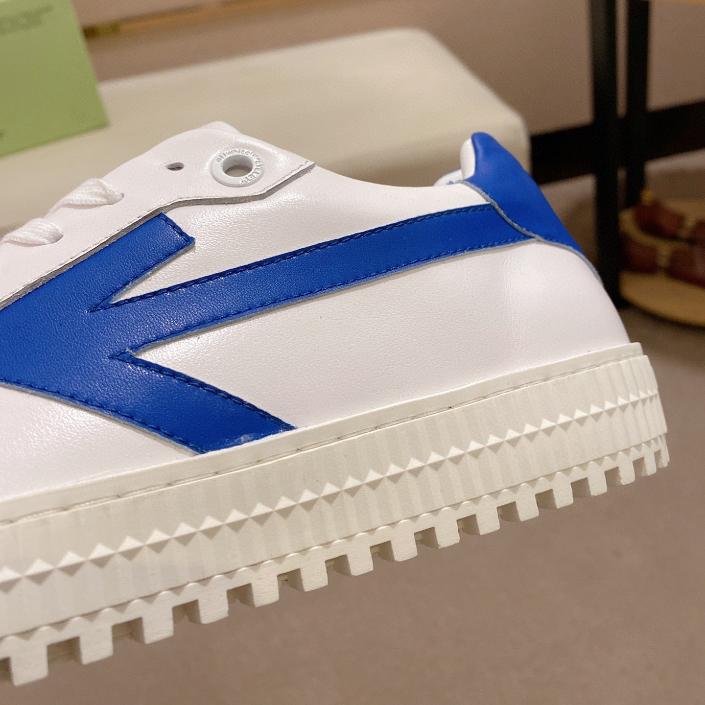 OFF-Whlte genuine leather sneakers#30
