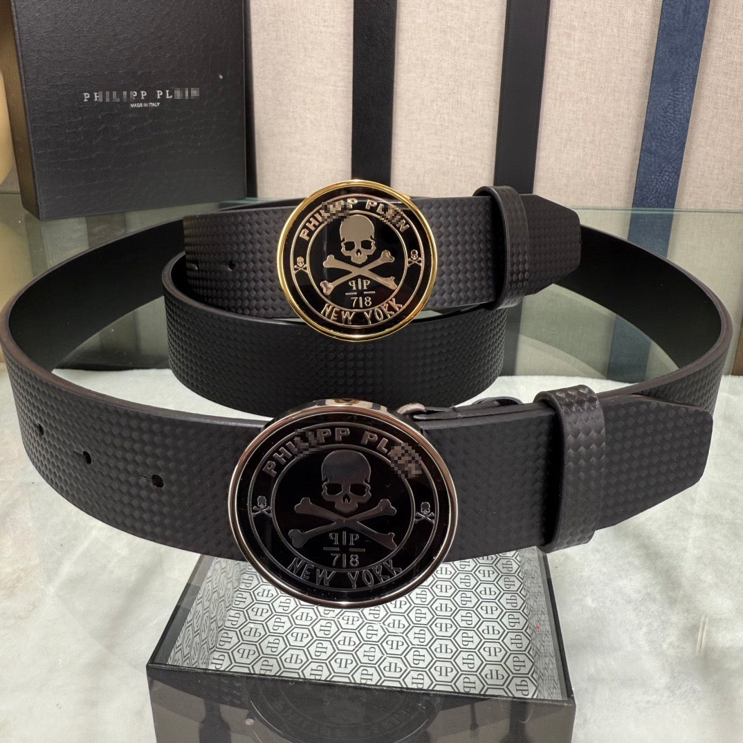 PP Leather Skull Belt#10