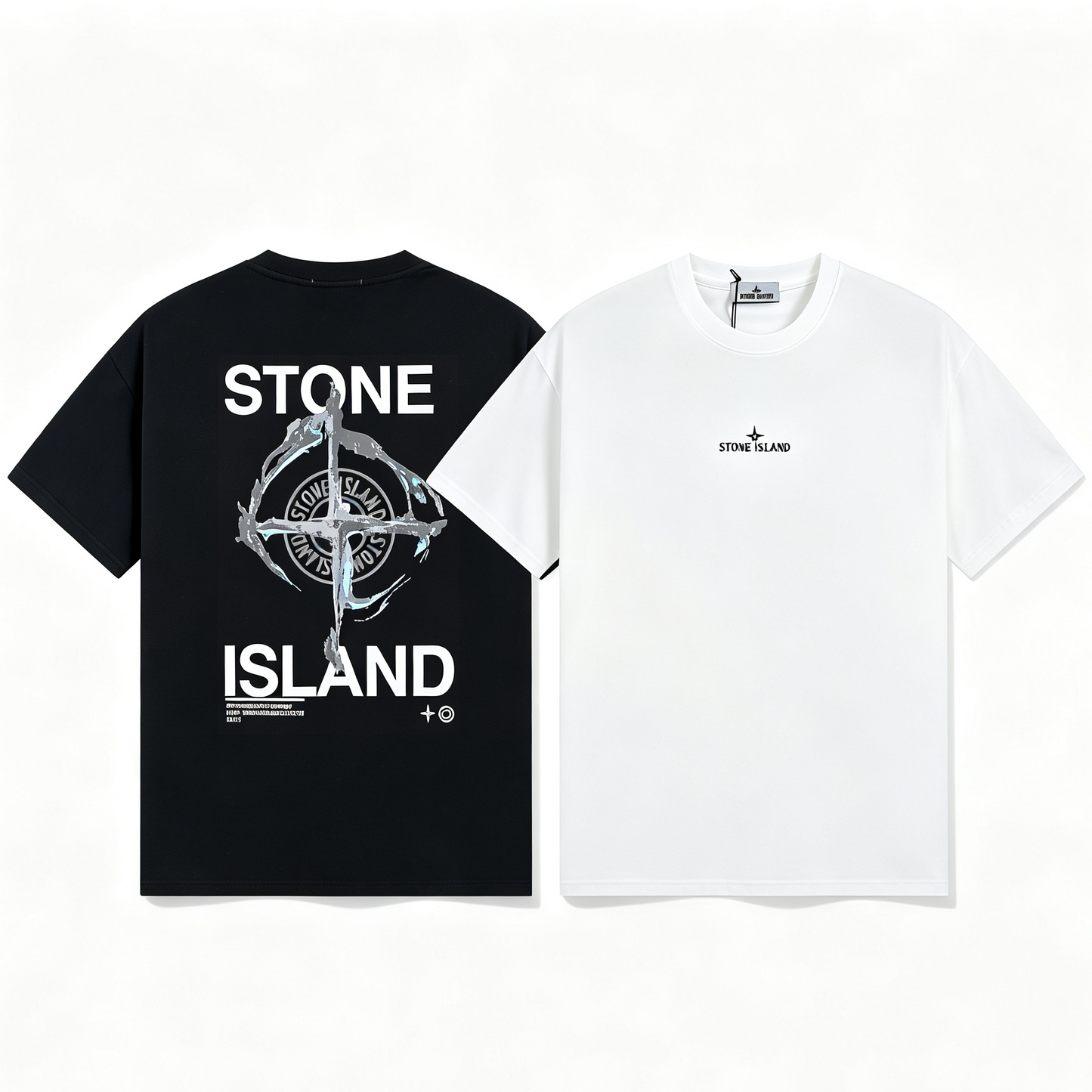 ST0NE lSLAND Pure Cotton T-Shirt #34