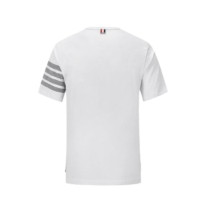 4-Bar puppy embroidery T-shirt