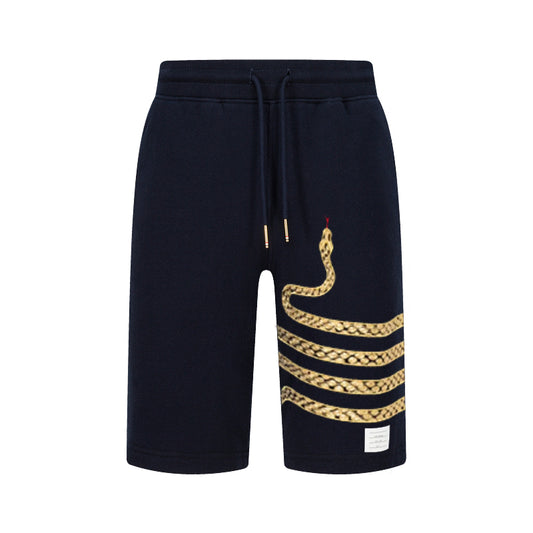 4-Bar Snake pattern Sports shorts
