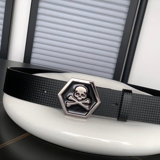 PP Leather Skull Belt#6