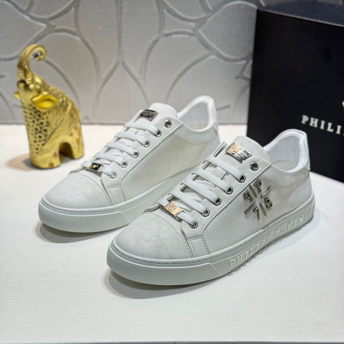 PP Men's Letter-Embellished Sneakers #1010