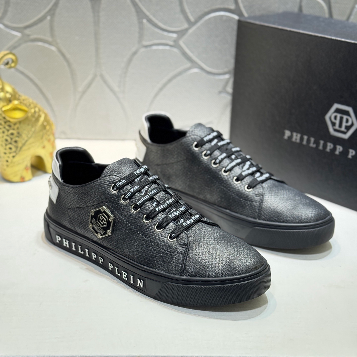 PP Men's Letter-Embellished Sneakers #1100