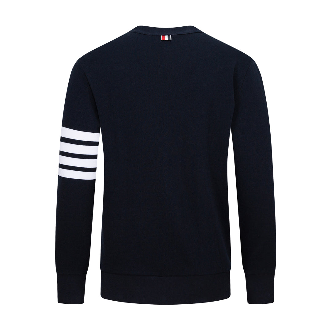 4-Bar Button Cardigan Sweatshirt