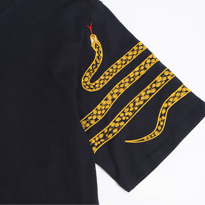 4-Bar Snake pattern T-shirt