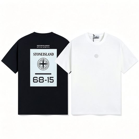 ST0NE lSLAND Pure Cotton T-Shirt #35