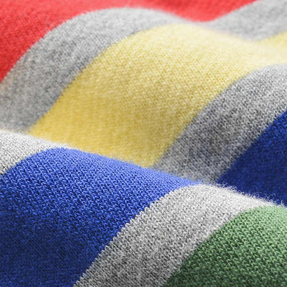 4-Bar Rainbow Stripes Hoodies