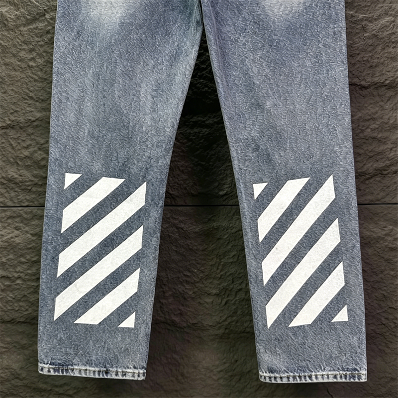 OFF-Whlte Arrow pattern casual jeans