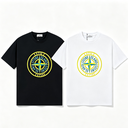 ST0NE lSLAND Pure Cotton T-Shirt #21