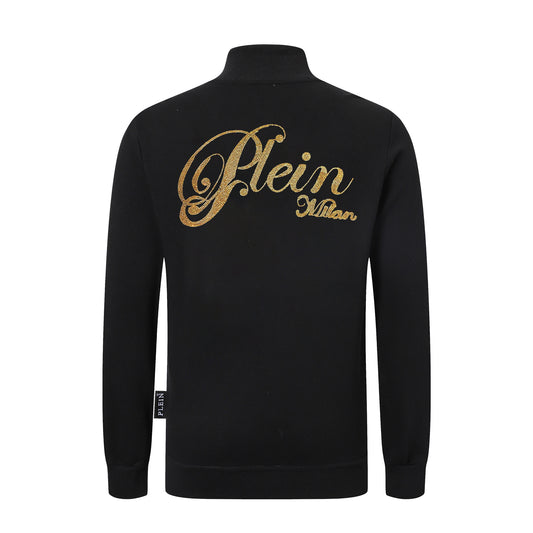 PP Stand collar sweatshirt jacket #5