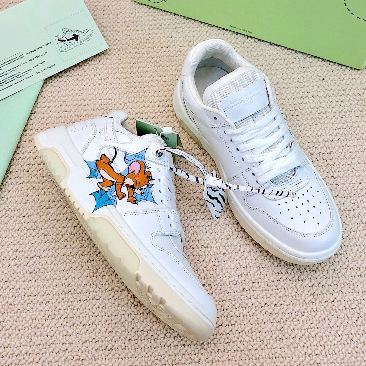 OFF-Whlte Cartoon Animal Sneakers#25