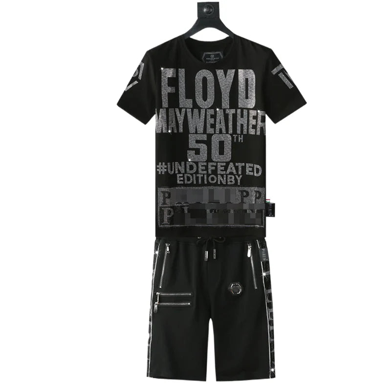 PP new letter diamond men's suit