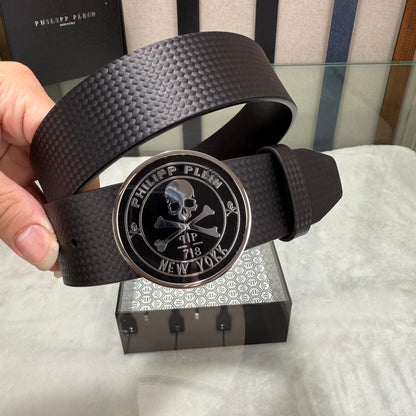 PP Leather Skull Belt#10