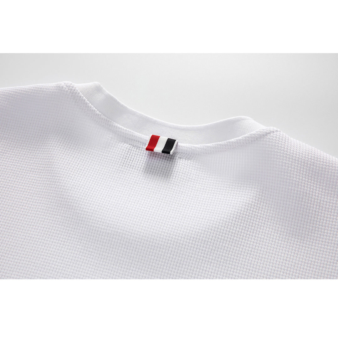 4-Bar puppy embroidery T-shirt