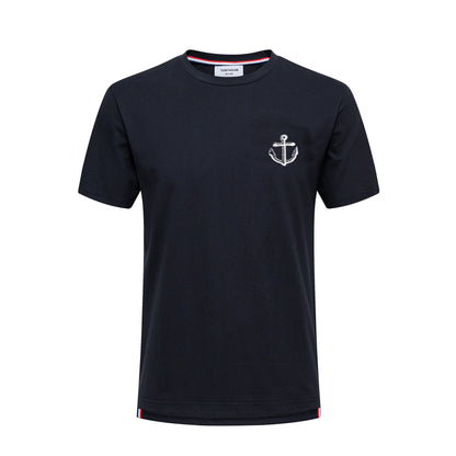 4-Bar Anchor embroidery T-shirt