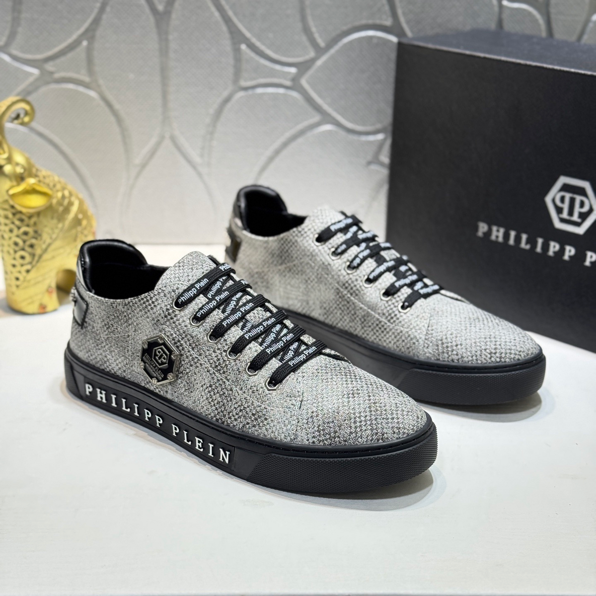 PP Men's Letter-Embellished Sneakers #1100