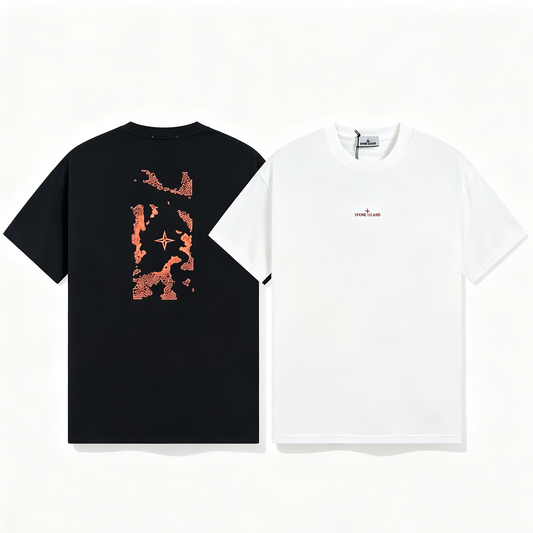 ST0NE lSLAND Pure Cotton T-Shirt #37