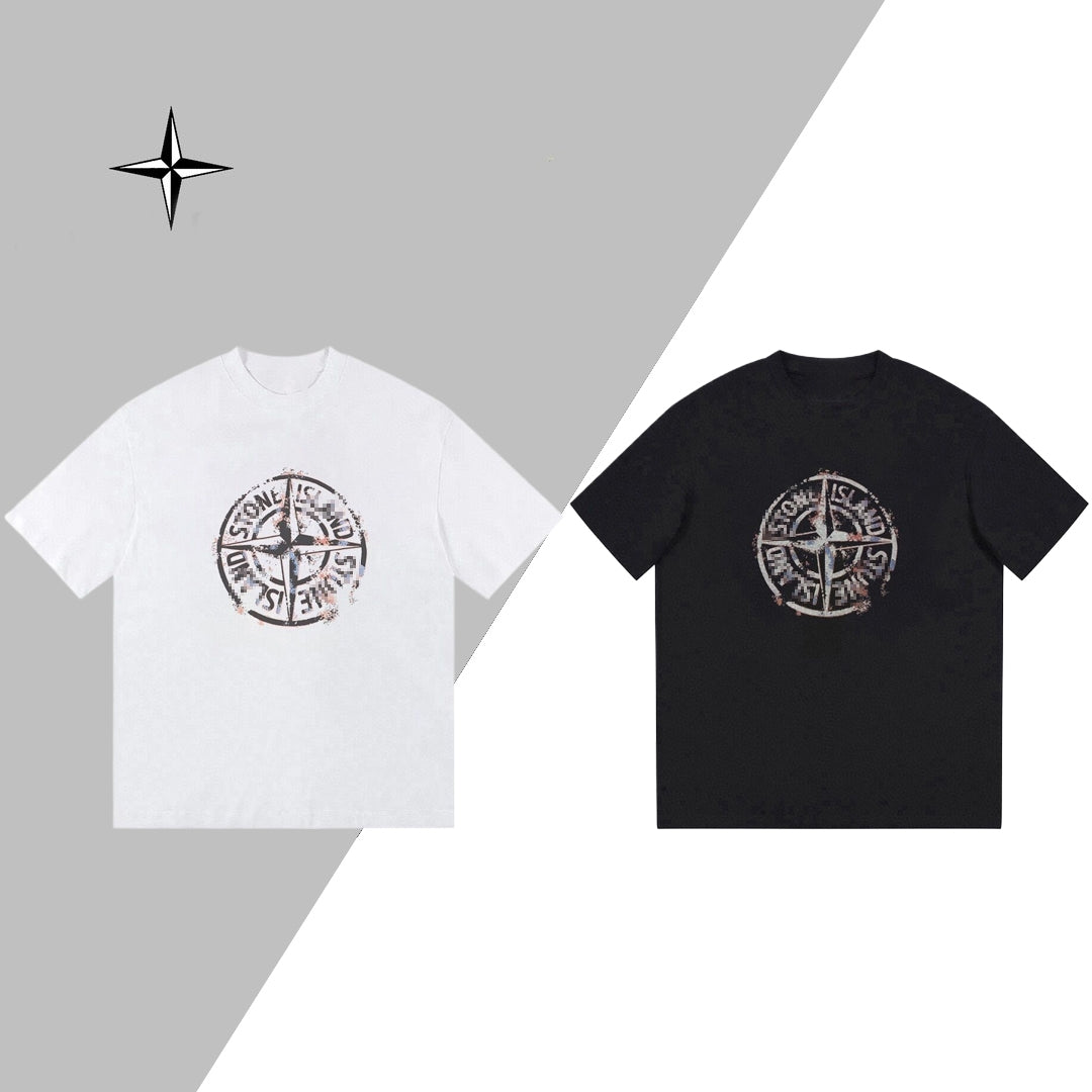 ST-Compass print T-shirt