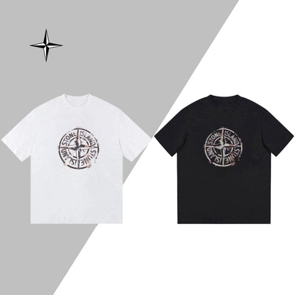 ST-Compass print T-shirt