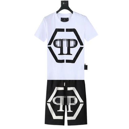 PP new letter diamond men's suit