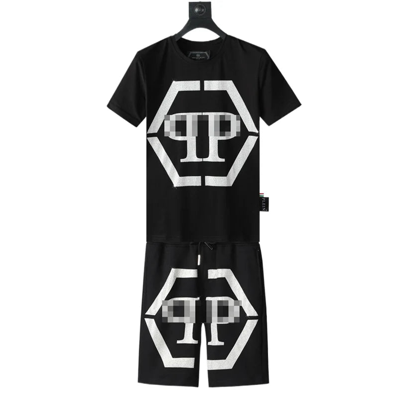 PP new letter diamond men's suit